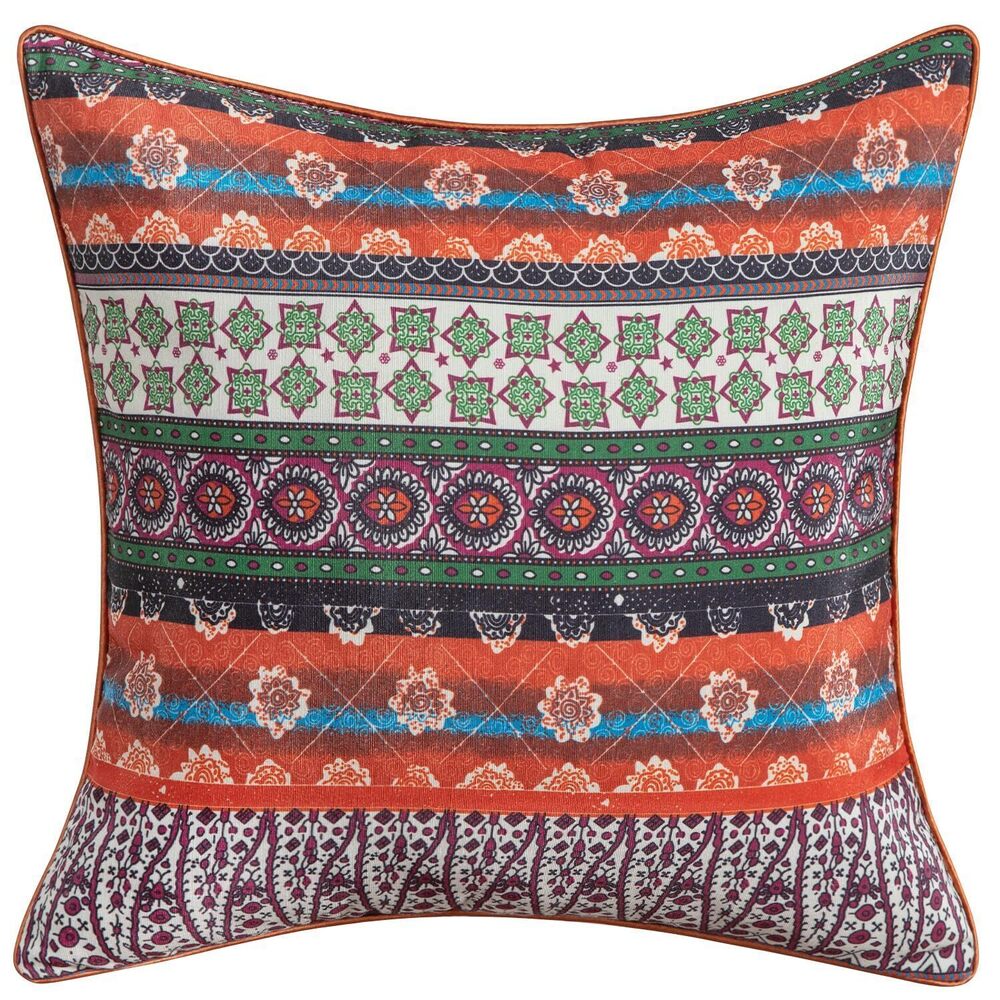 8428 1 Piece Decorative Boho Style Throw Pillow Cover, Polyester Colorful